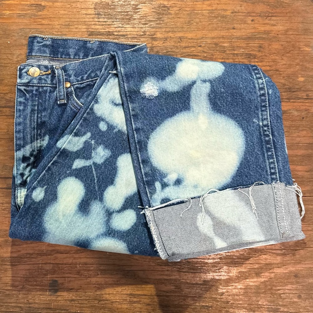 Bleached, Distressed Wrangler Denim Jeans - multiple sizes
